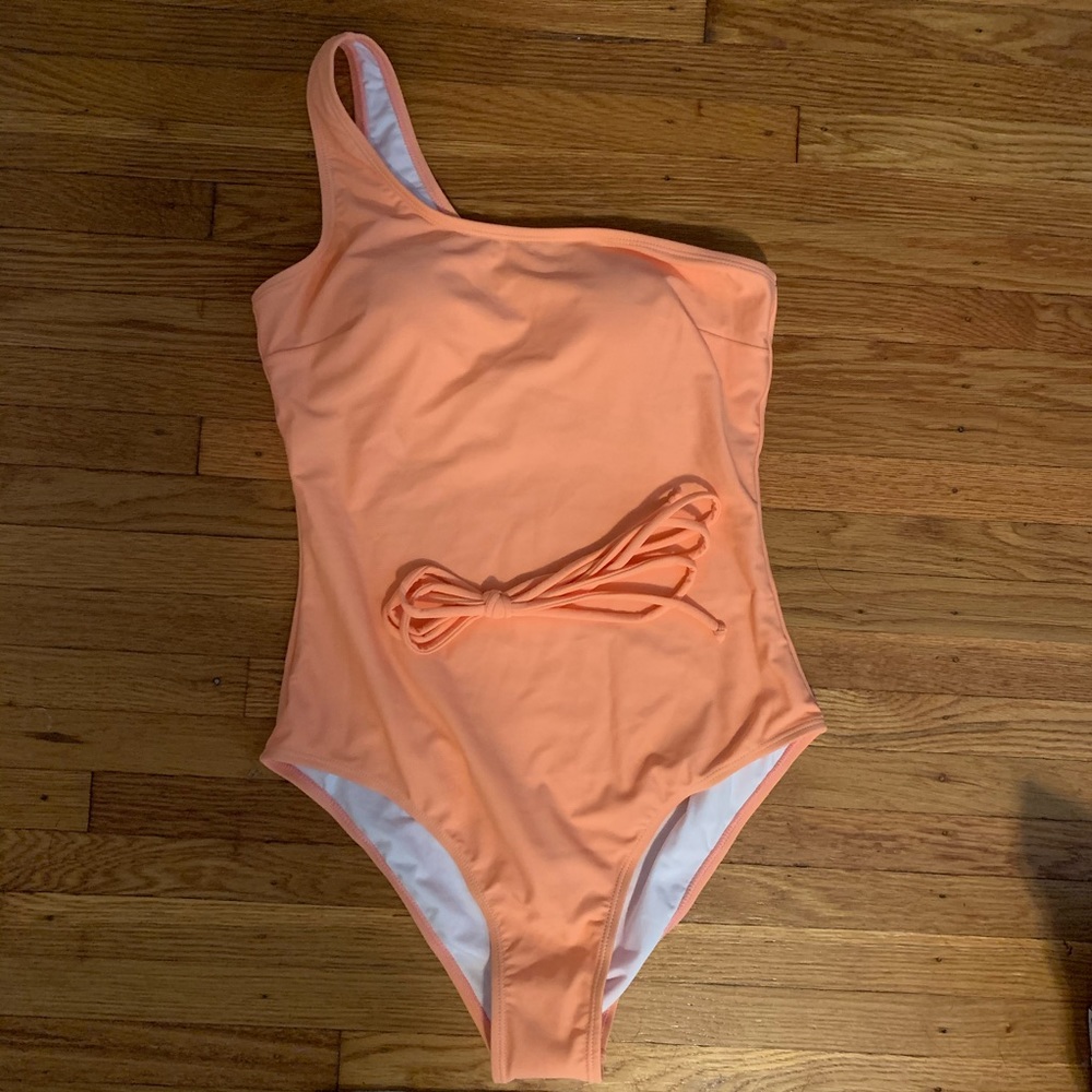 Brand new with tags pink one piece bathing suit